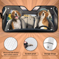 Thumbnail for Custom Windshield Sun Shade for Car Cute Beagle Dog Driver Car Sun Shade - Car Accessory