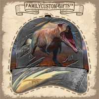 Thumbnail for Dinosaur 3D Printed Custom Hats for Men & Women 3D Prints Personalized Baseball Caps