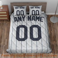 Thumbnail for Custom Quilt Sets New York Jersey Personalized Baseball Premium Quilt Bedding for Men Women