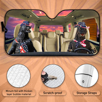 Thumbnail for Custom Windshield Sun Shade for Car Godzilla Car Sun Shade - Car Accessory