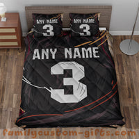 Thumbnail for Custom Quilt Sets Miami Jersey Personalized Basketball Premium Quilt Bedding for Boys Girls Men Women
