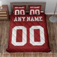 Thumbnail for Custom Quilt Sets San Francisco Jersey Personalized Football Premium Quilt Bedding for Men Women