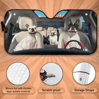Thumbnail for Custom Windshield Sun Shade for Car French Bulldog Driver Car Sun Shade - Car Accessory