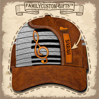 Thumbnail for Piano Keys Musical Notes Custom Hats for Men & Women 3D Prints Personalized Baseball Caps