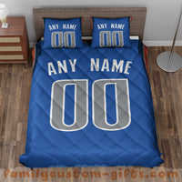 Thumbnail for Custom Quilt Sets Dallas Jersey Personalized Basketball Premium Quilt Bedding for Men Women