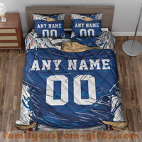 Thumbnail for Custom Quilt Sets New York Jersey Personalized Football Premium Quilt Bedding for Boys Girls Men Women