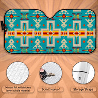 Thumbnail for Custom Windshield Sun Shade for Car Native American Patterns Car Sun Shade - Car Accessory