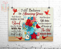 Thumbnail for Custom Poster Prints Wall Art Cardinal I Still Believe In Amazing Grace Personalized Gifts Wall Decor