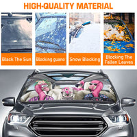 Thumbnail for Custom Windshield Sun Shade for Car Cute Beagle Dog Driver Car Sun Shade - Car Accessory