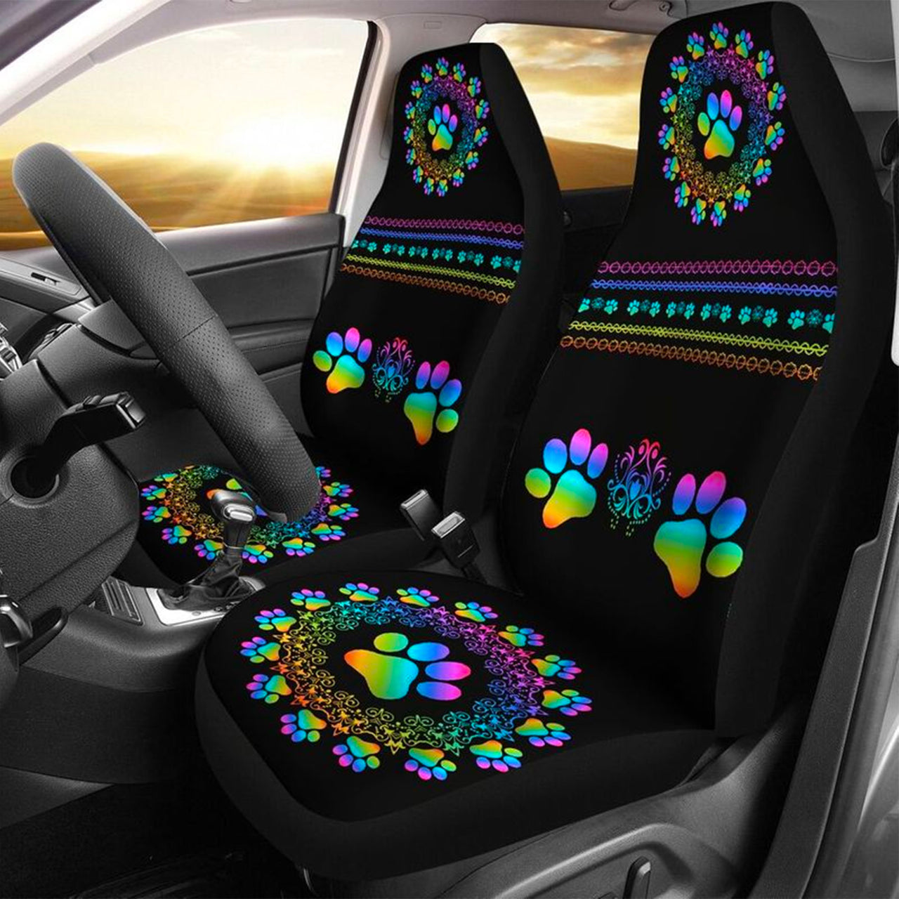 Paw print hotsell seat covers