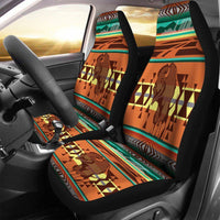 Thumbnail for Custom Car Seat Cover Bison Native American Pattern Seat Covers for Cars