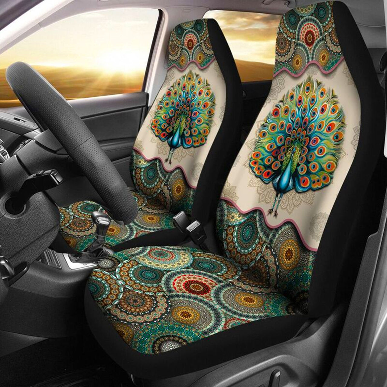 Peacock seat covers sale