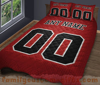 Thumbnail for Custom Quilt Sets Chicago Jersey Personalized Basketball Premium Quilt Bedding for Boys Girls Men Women