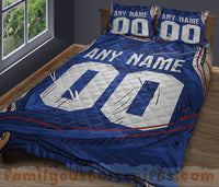 Thumbnail for Custom Quilt Sets Philadelphia Jersey Personalized Basketball Premium Quilt Bedding for Men Women