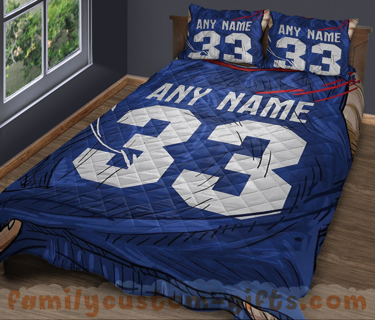 Custom Quilt Sets Los Angeles Jersey Personalized Basketball Premium Quilt Bedding for Men Women