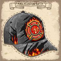 Thumbnail for Fire Rescue & Fire Department Custom Hats for Men & Women 3D Prints Personalized Baseball Caps