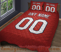Thumbnail for Custom Quilt Sets St. Louis Jersey Personalized Baseball Premium Quilt Bedding for Men Women