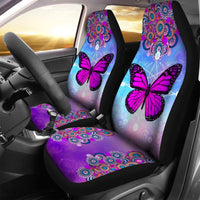 Thumbnail for Custom Car Seat Cover Butterfly Mayan Circle Pattern Seat Covers for Cars
