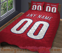 Thumbnail for Custom Quilt Sets Philadelphia Jersey Personalized Baseball Premium Quilt Bedding for Men Women