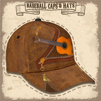 Thumbnail for Music Guitar Custom Hats for Men & Women 3D Prints Personalized Baseball Caps