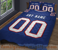 Thumbnail for Custom Quilt Sets Buffalo Jersey Personalized Football Premium Quilt Bedding for Boys Girls Men Women