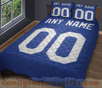 Thumbnail for Custom Quilt Sets Los Angeles Jersey Personalized Baseball Premium Quilt Bedding for Men Women