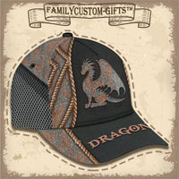 Thumbnail for Vintage Dragon Custom Hats for Men & Women 3D Prints Personalized Baseball Caps