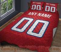 Thumbnail for Custom Quilt Sets Los Angeles Jersey Personalized Basketball Premium Quilt Bedding for Men Women