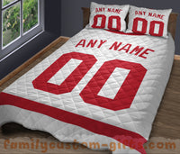 Thumbnail for Custom Quilt Sets Detroit Jersey Personalized Ice hockey Premium Quilt Bedding for Men Women