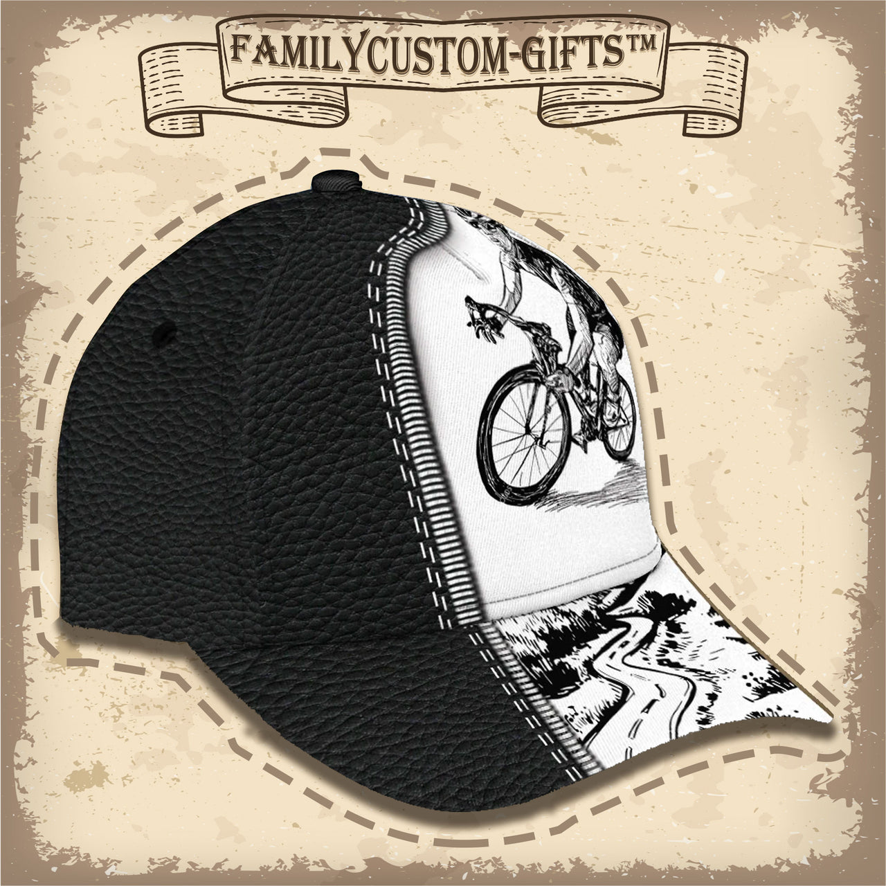 MTB Cycling Bicycle Biking Custom Hats for Men & Women 3D Prints Personalized Baseball Caps