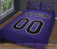 Thumbnail for Custom Quilt Sets Colorado Jersey Personalized Baseball Premium Quilt Bedding for Men Women