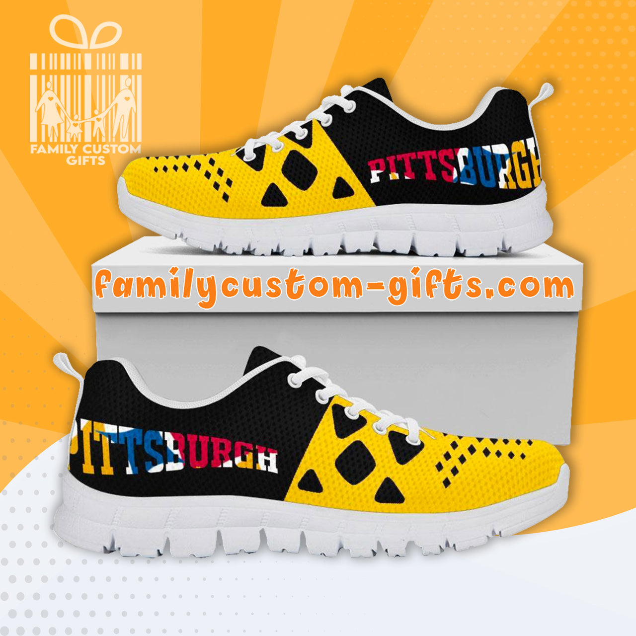 Pittsburgh Steelers Casual 3D Max Soul Shoes Running Shoes For Men