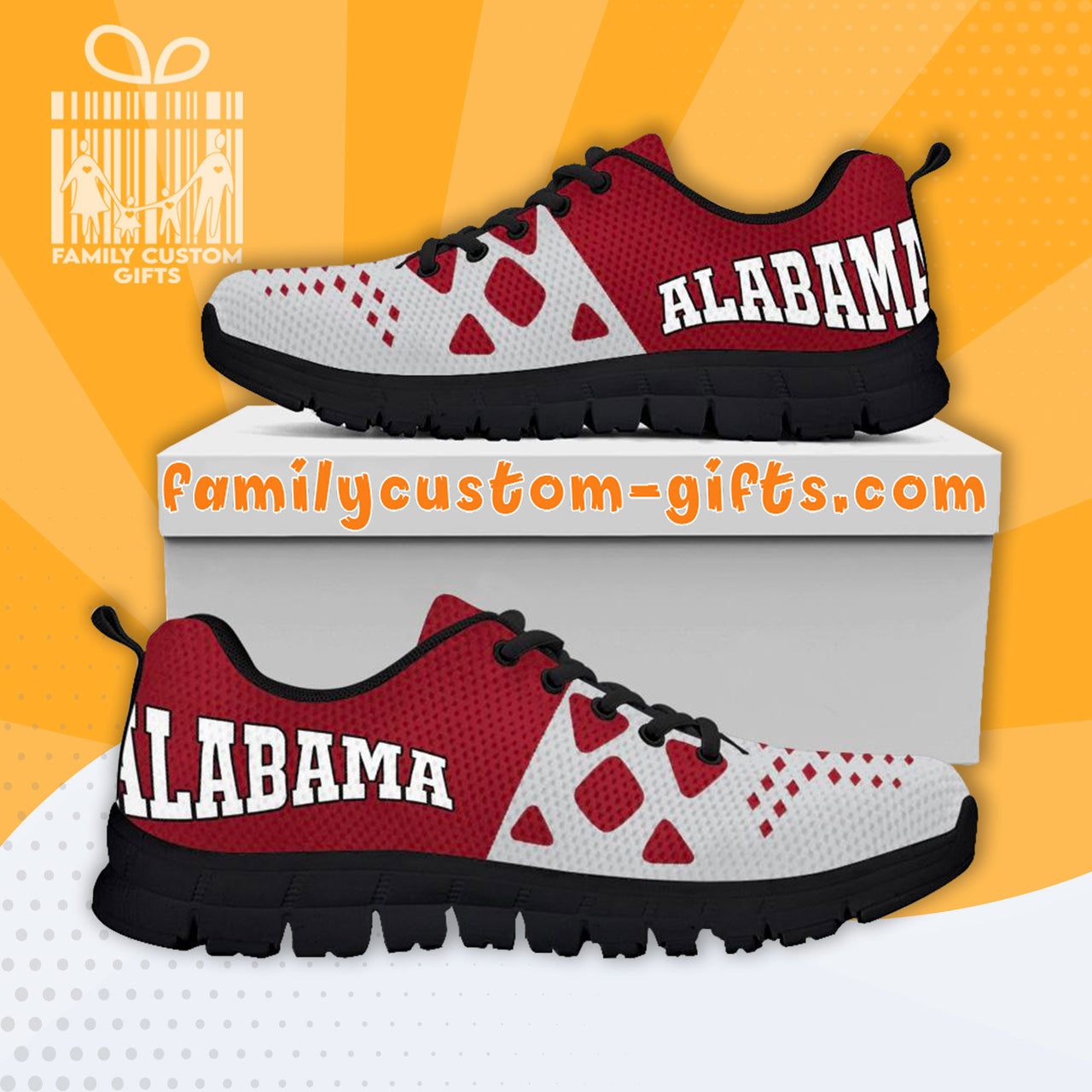 Alabama Lover Custom Shoes for Men Women 3D Print Fashion Sneaker Gifts for Her Him