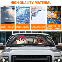 Thumbnail for Custom Windshield Sun Shade for Car Fun Cute Boxer Driver Car Sun Shade - Car Accessory