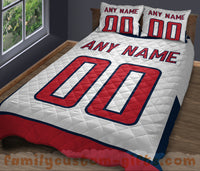 Thumbnail for Custom Quilt Sets Washington Jersey Personalized Ice hockey Premium Quilt Bedding for Men Women