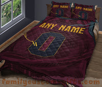 Thumbnail for Custom Quilt Sets Cleveland Jersey Personalized Basketball Premium Quilt Bedding for Men Women