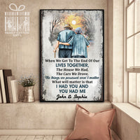 Thumbnail for Custom Canvas Print Wall Art Family Old Couple When We Get Personalized Canvas Art - Matte Canvas (1.25