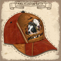 Thumbnail for Farmhouse Cute Cow Custom Hats for Men & Women 3D Prints Personalized Baseball Caps