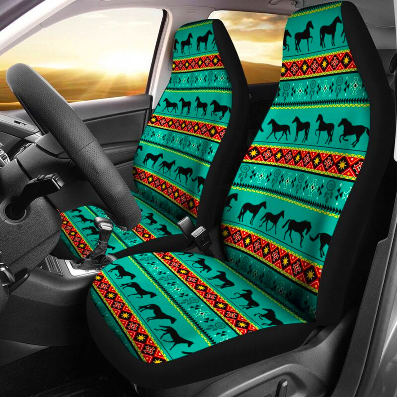 Custom Car Seat Cover Horse Pattern Seat Covers for Cars