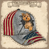 Thumbnail for Yorkshire American Flag Patriotic Custom Hats for Men & Women 3D Prints Personalized Baseball Caps