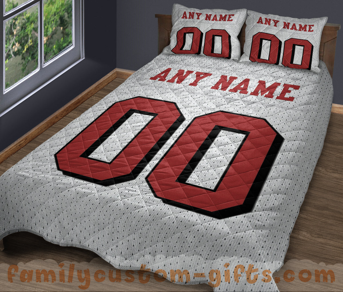 Custom Quilt Sets San Francisco Jersey Personalized Football Premium Quilt Bedding for Men Women