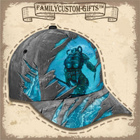 Thumbnail for Shark Scuba Diving Custom Hats for Men & Women 3D Prints Personalized Baseball Caps
