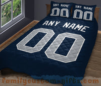 Thumbnail for Custom Quilt Sets New York Jersey Personalized Baseball Premium Quilt Bedding for Men Women