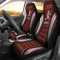 Thumbnail for Custom Car Seat Cover Baseball Red Leather Seat Covers for Cars