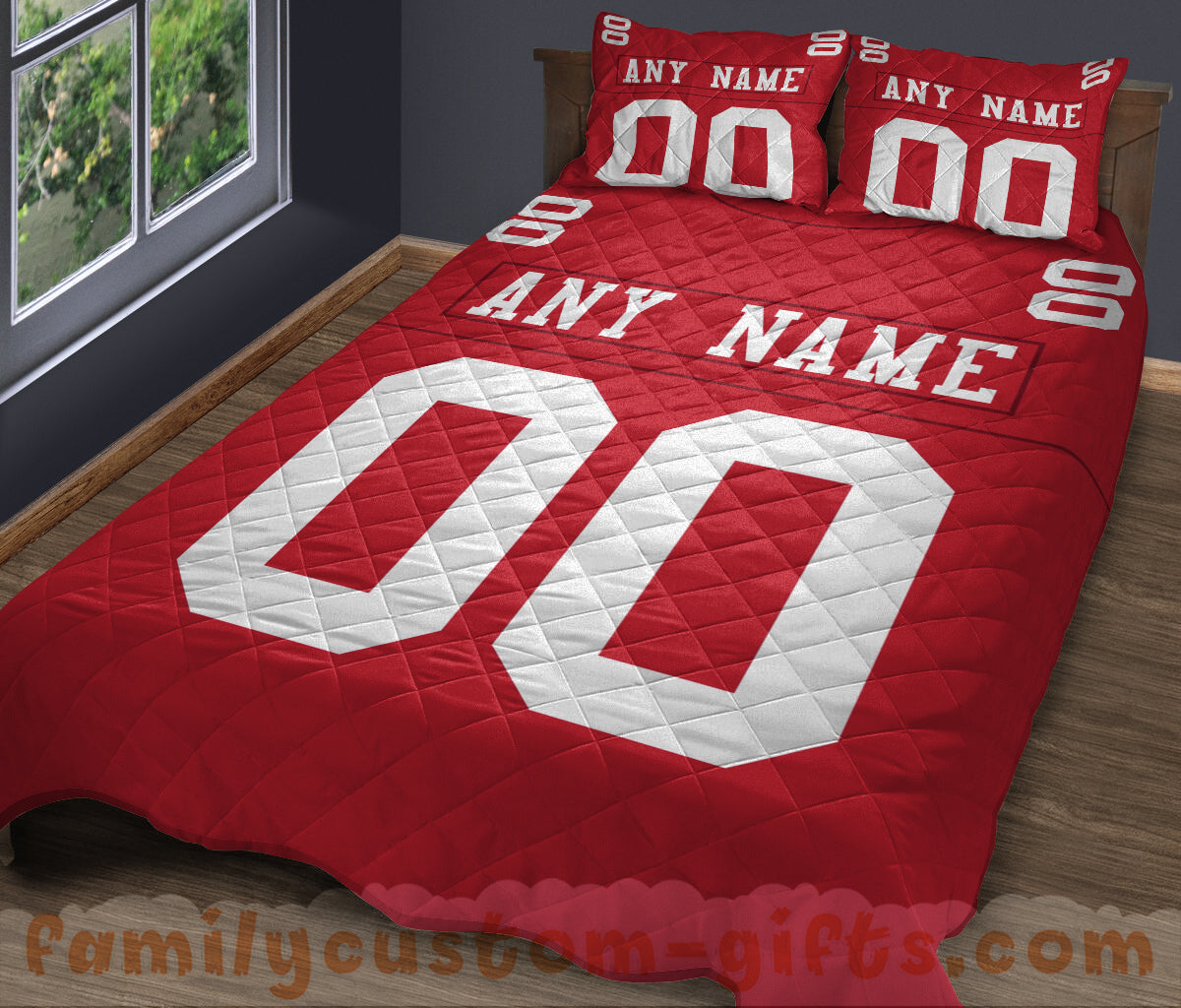 Custom Quilt Sets San Francisco Jersey Personalized Football Premium Quilt Bedding for Men Women