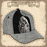 Thumbnail for Cool Skull Ghost Death Custom Hats for Men & Women 3D Prints Personalized Baseball Caps