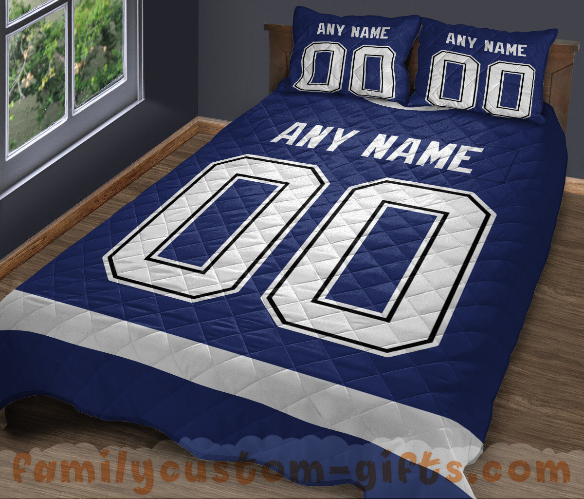 Custom Quilt Sets Tampa Bay Jersey Personalized Ice hockey Premium Quilt Bedding for Men Women