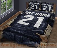 Thumbnail for Custom Quilt Sets Dallas Jersey Personalized Football Premium Quilt Bedding for Boys Girls Men Women