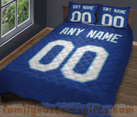 Thumbnail for Custom Quilt Sets Kansas City Jersey Personalized Baseball Premium Quilt Bedding for Men Women