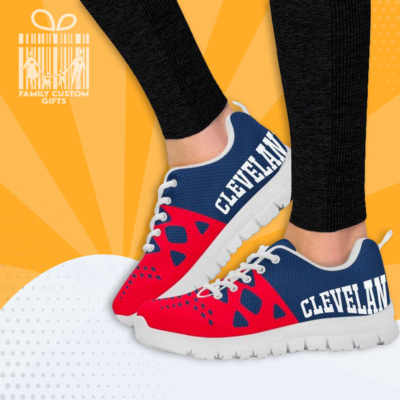 Cleveland Custom Shoes for Men Women 3D Print Fashion Sneaker Gifts for Her Him